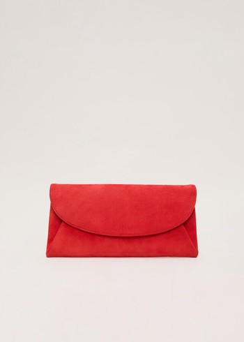 Phase Eight Red Suede Bags Red Canada | WBRSPK-841